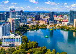 An Arial View of a Diverse Orlando Florida Landscape, a Market where EMBREY Properties Excel