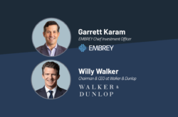 Portraits of Garrett Karam and Willy Walker with company titles